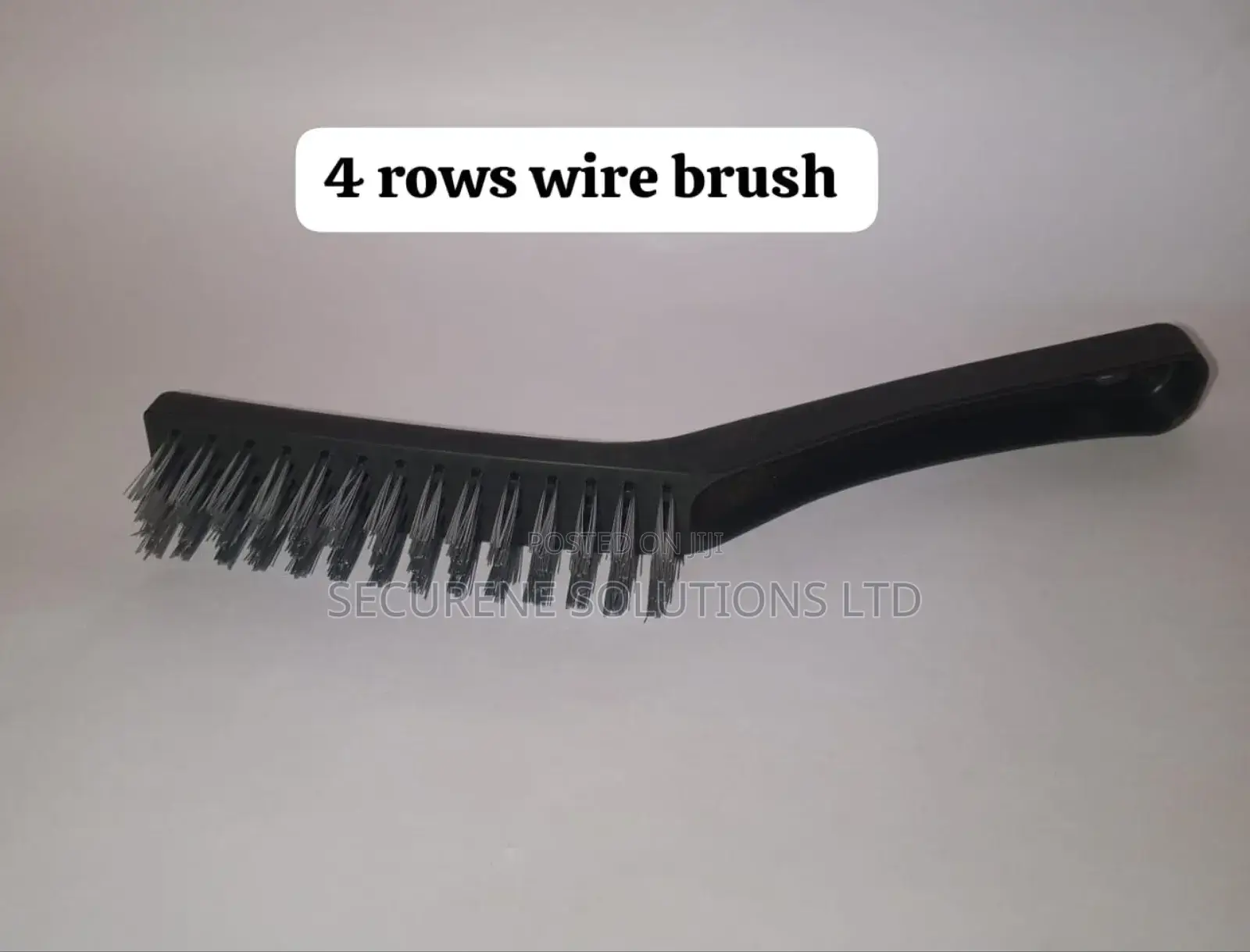 4-row Steel Wire Brush With A Plastic Handle