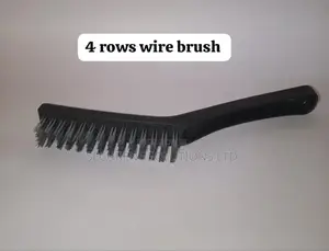 4-row Steel Wire Brush With A Plastic Handle