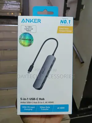 Anker A8355h11 332 Usb-C Hub (5-in-1) - Black