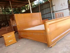 Solid Wood Panel 6 × 6 Bed
