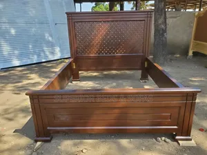 Carved Wooden Panel Bed Size 4 × 6