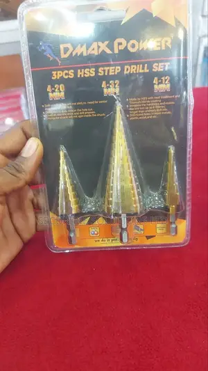 Dmax Power 3-piece Hss Step Drill Set.