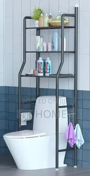 3-Layer Toilet Stand / Rack | 158 × 50 × 26 Cm | Bathroom Organizer