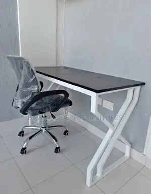 Industrial Black-Top Desk Adjustable Office Chair