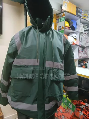 Grey Straps and Green Jacket for Motorcycle Guy Heavy Duty