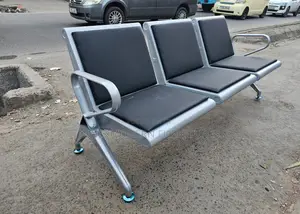 Contemporary 3-Seater Metal Bench