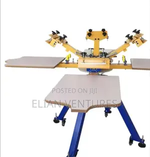 New 4 Colour 4 Station Screen Printing