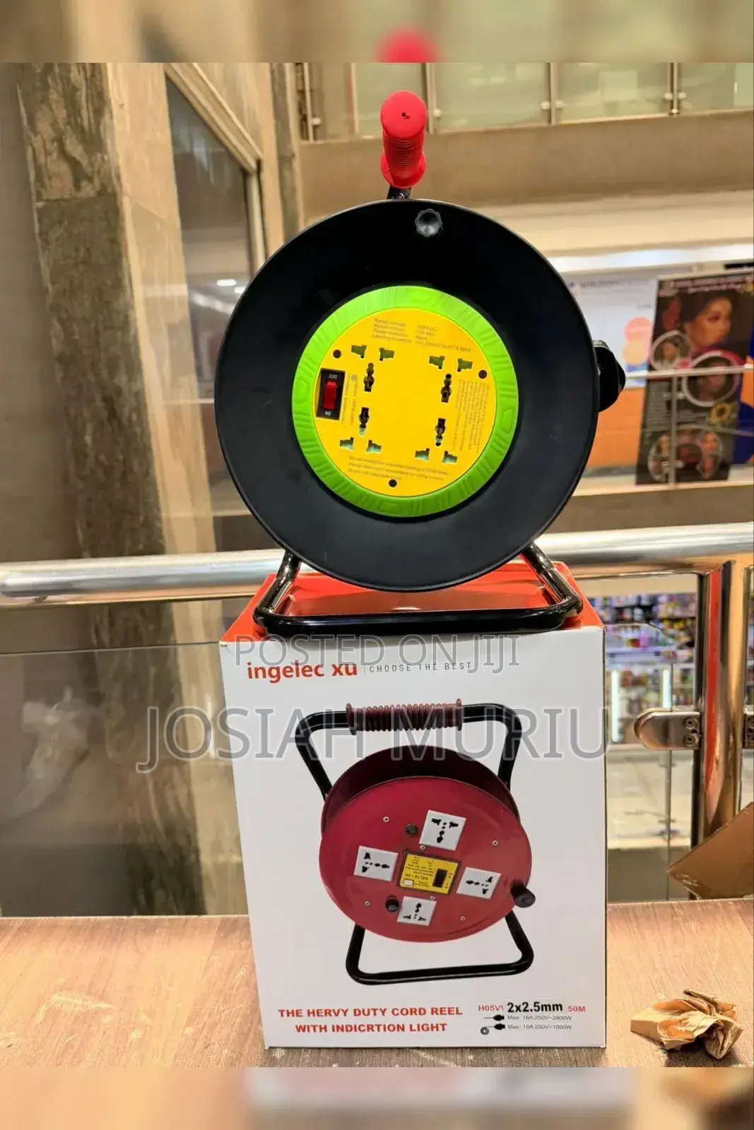 Industrial Cable Reel 25m 2.5mm