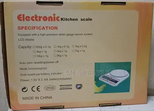 High Precision Electronic Digital Kitchen Scale - 10kg Capacity
