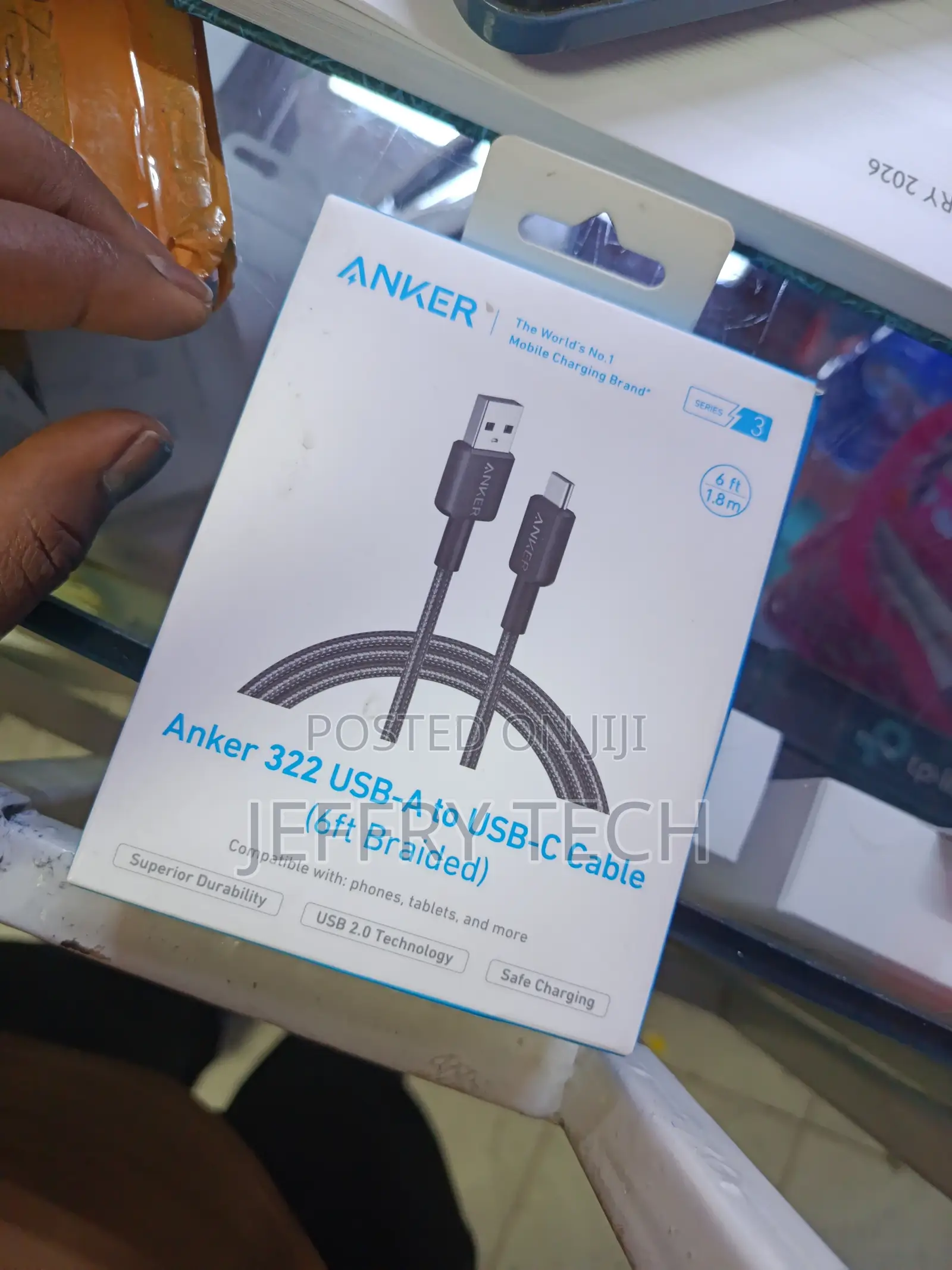 Anker 322 Usb-a to Usb-C Super Fast Cable 1.8m
