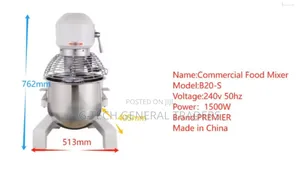 Premier Heavy Duty 1500w Commercial Food Mixer