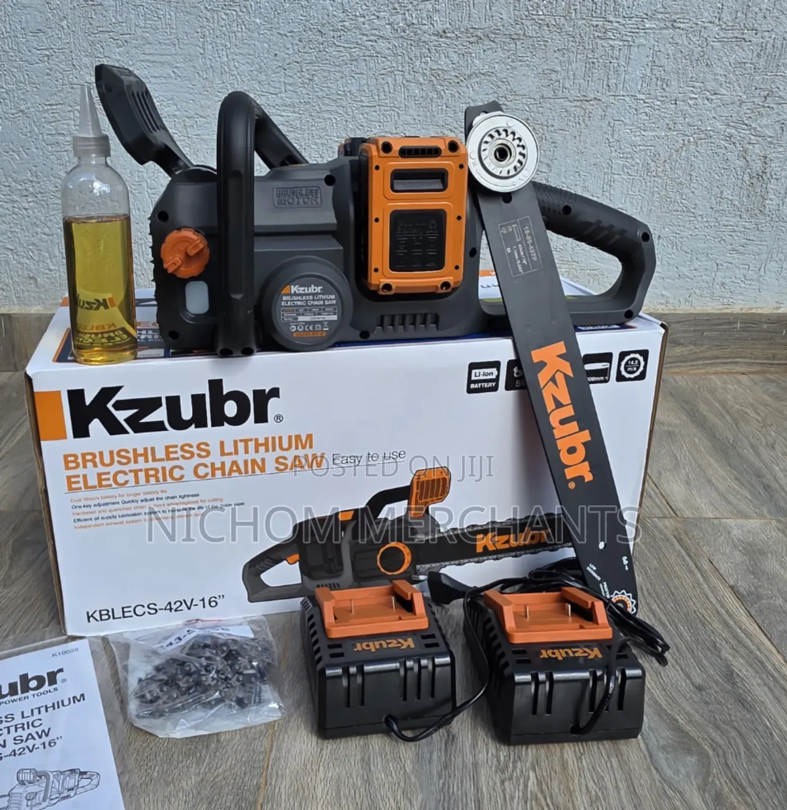 Kzubr 16inch Cordless Chainsaw/Cordless Brushless Chainsaw