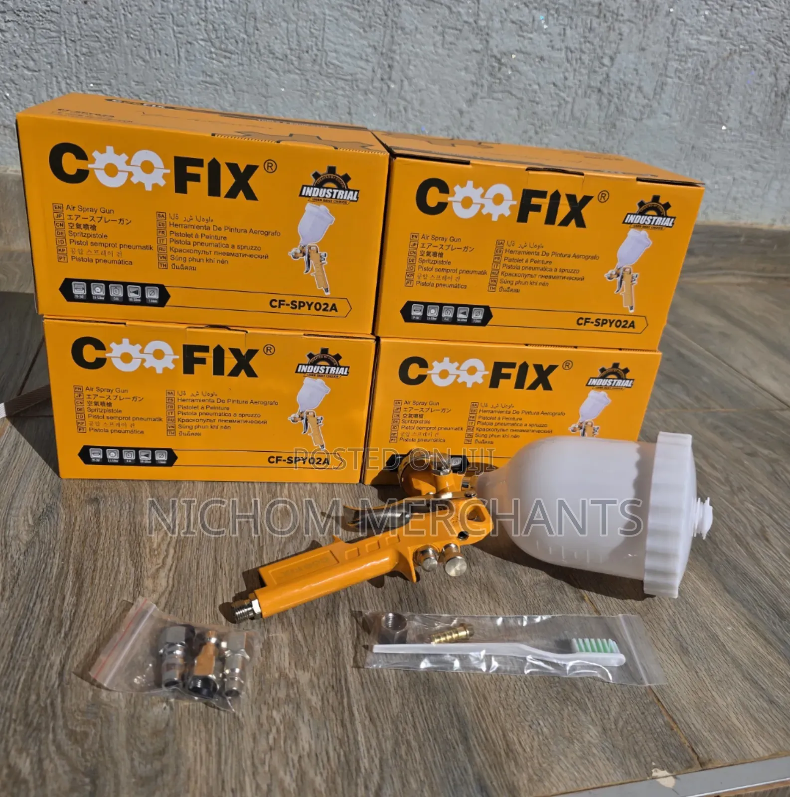 Coofix 600cc Air Spray Gun/Pneumatic Spray Gun