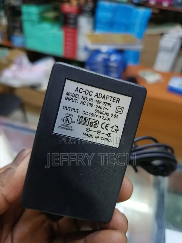 15v 2a Power Supply Charger (Input Ac 100v-240v, Output Dc 15 Volt 2 A
