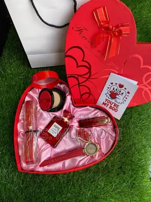 Ladies Valentines Perfume Gift Set in a Heart Shaped Box
