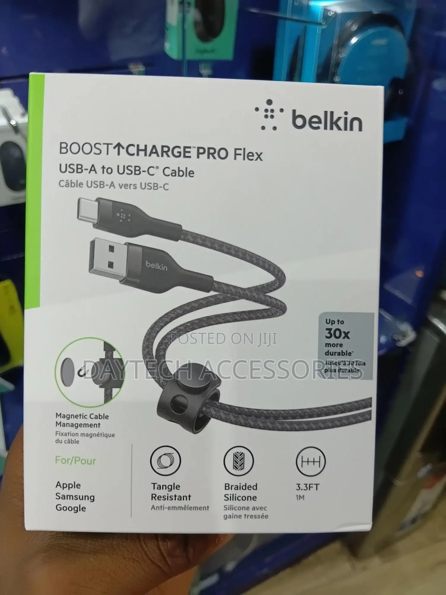 Belkin Boostcharge Pro Flex Braided Usb Type a Totype C Cable - 1m