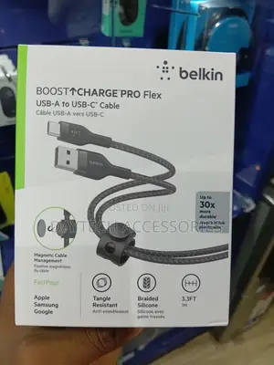 Belkin Boostcharge Pro Flex Braided Usb Type a Totype C Cable - 1m