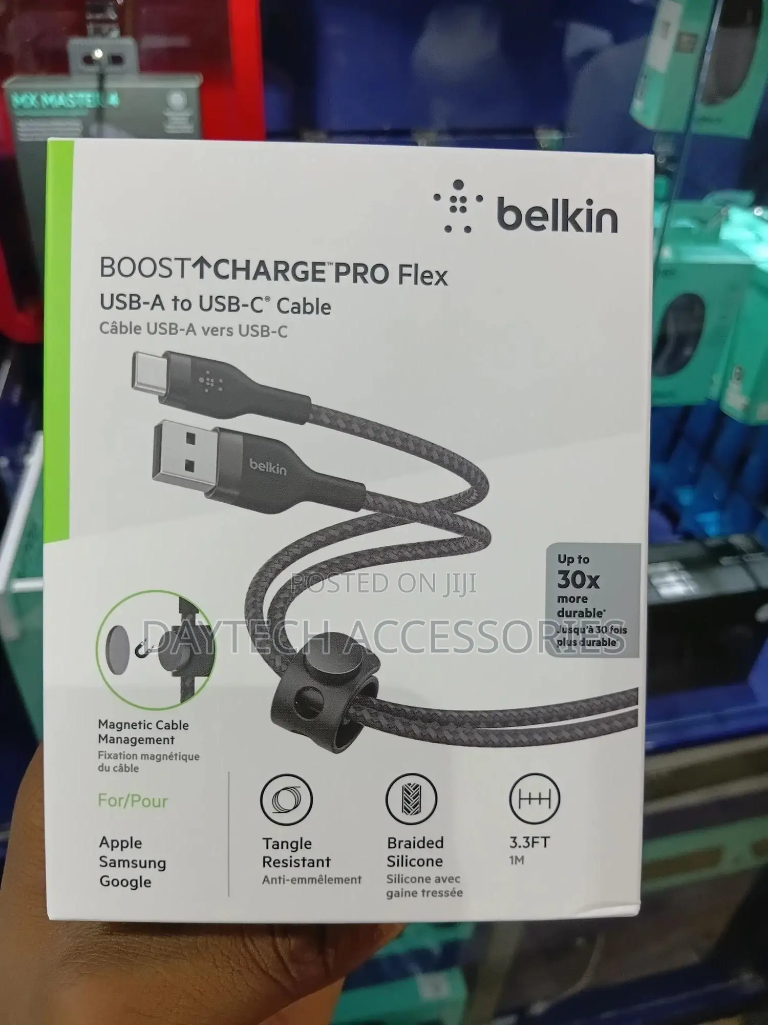 Belkin Boostcharge Pro Flex Braided Usb Type a Totype C Cable - 1m
