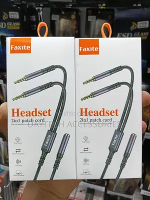2 in 1 3.5mm Jack Audio Y Splitter Cable 1 Female to 2 Male Stereo