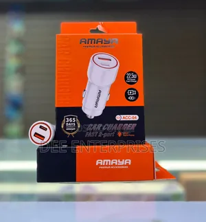 Amaya Car Charger Head, Dual Ports 22.5w (No Cable)