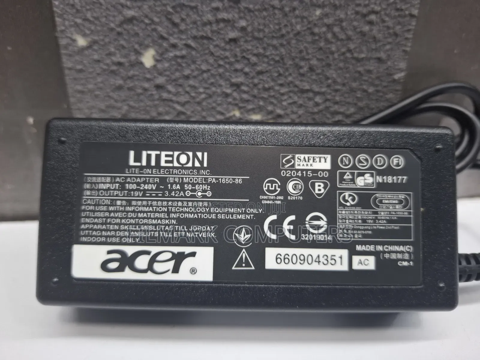 Acer Replacement Charger 19.5v 3.42a Adapter/Charger