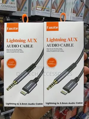 Aux Audio Cable (Lightning to 3.5mm) 1.2m Black