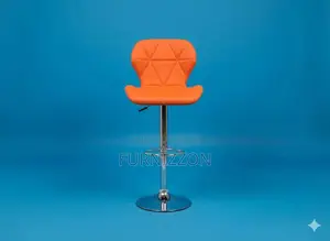 Comfortable Adjustable Swivel Bar Stool With Backrest