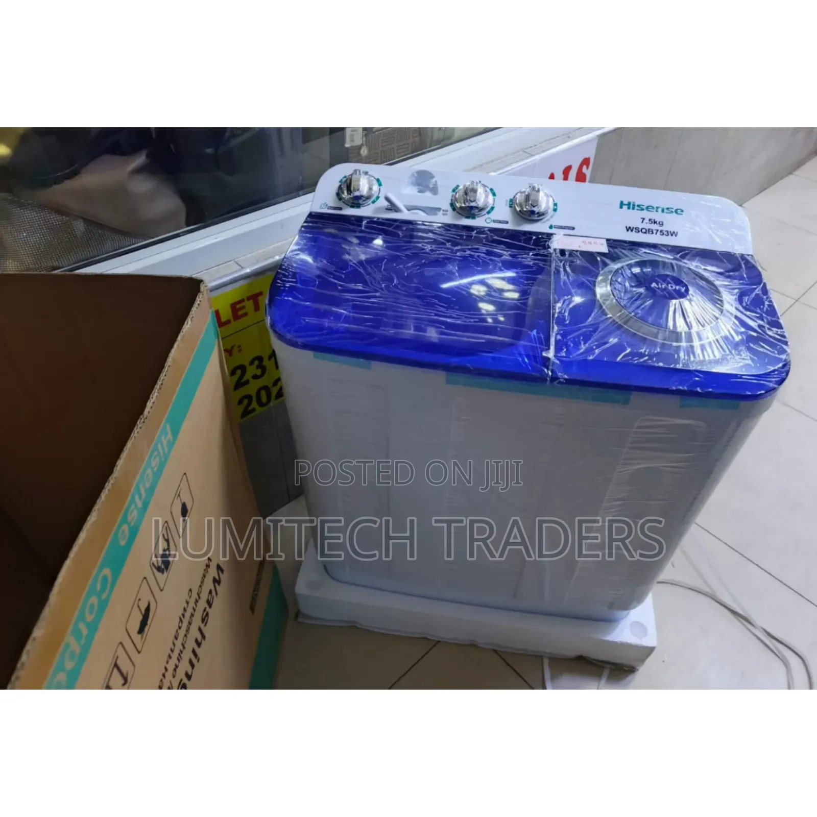 Hisense Twin Tub 7.5kg Semi-Automatic Top Load Washing Machine