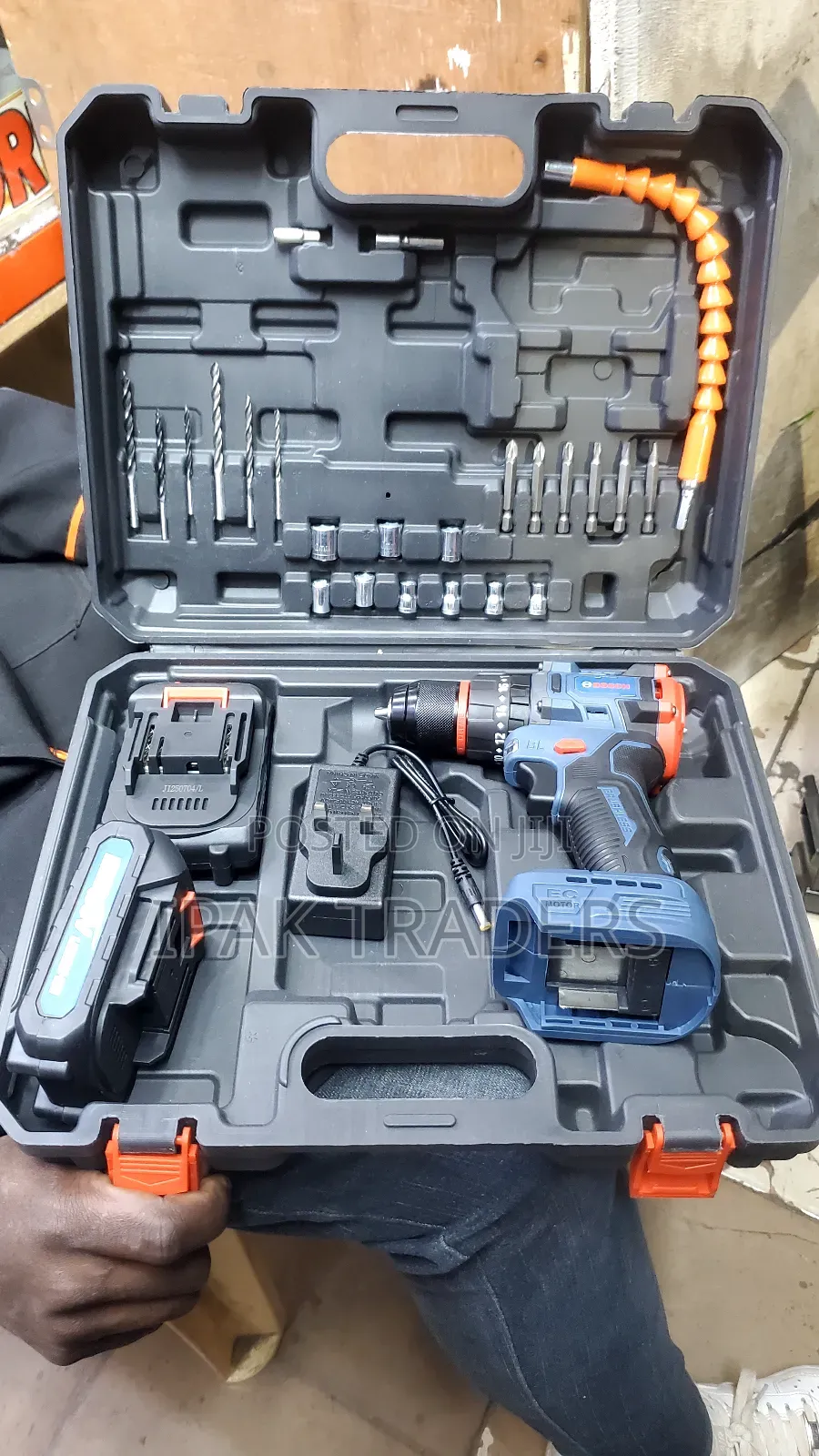 Bosch 48v Brushless Cordless Drill With Bits and Hammer
