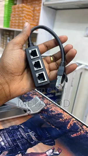Rj45 Ethernet Splitter 1 to 3 Ways Adapter