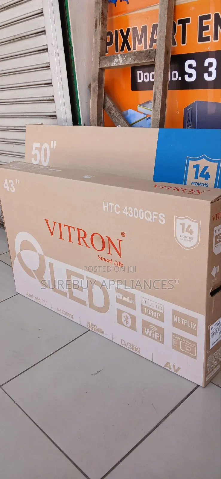 Vitron 43′′ Qled Smart Android Tv