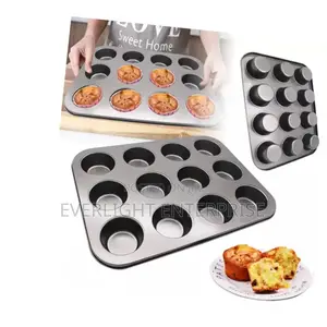 12 Hole Queen Cake Baking Tray