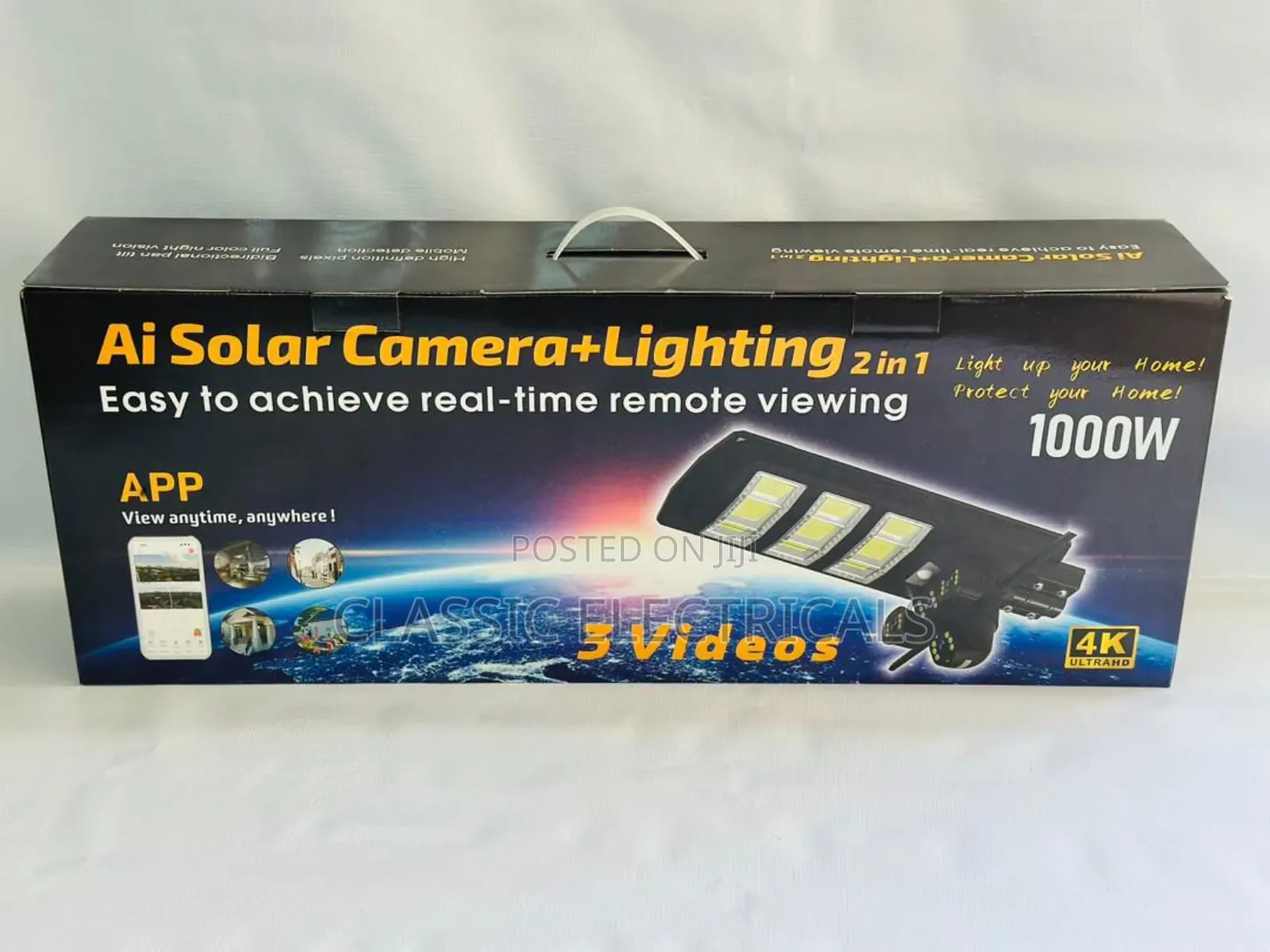 1000watts 4g Solar CCTV Camera With Floodlight