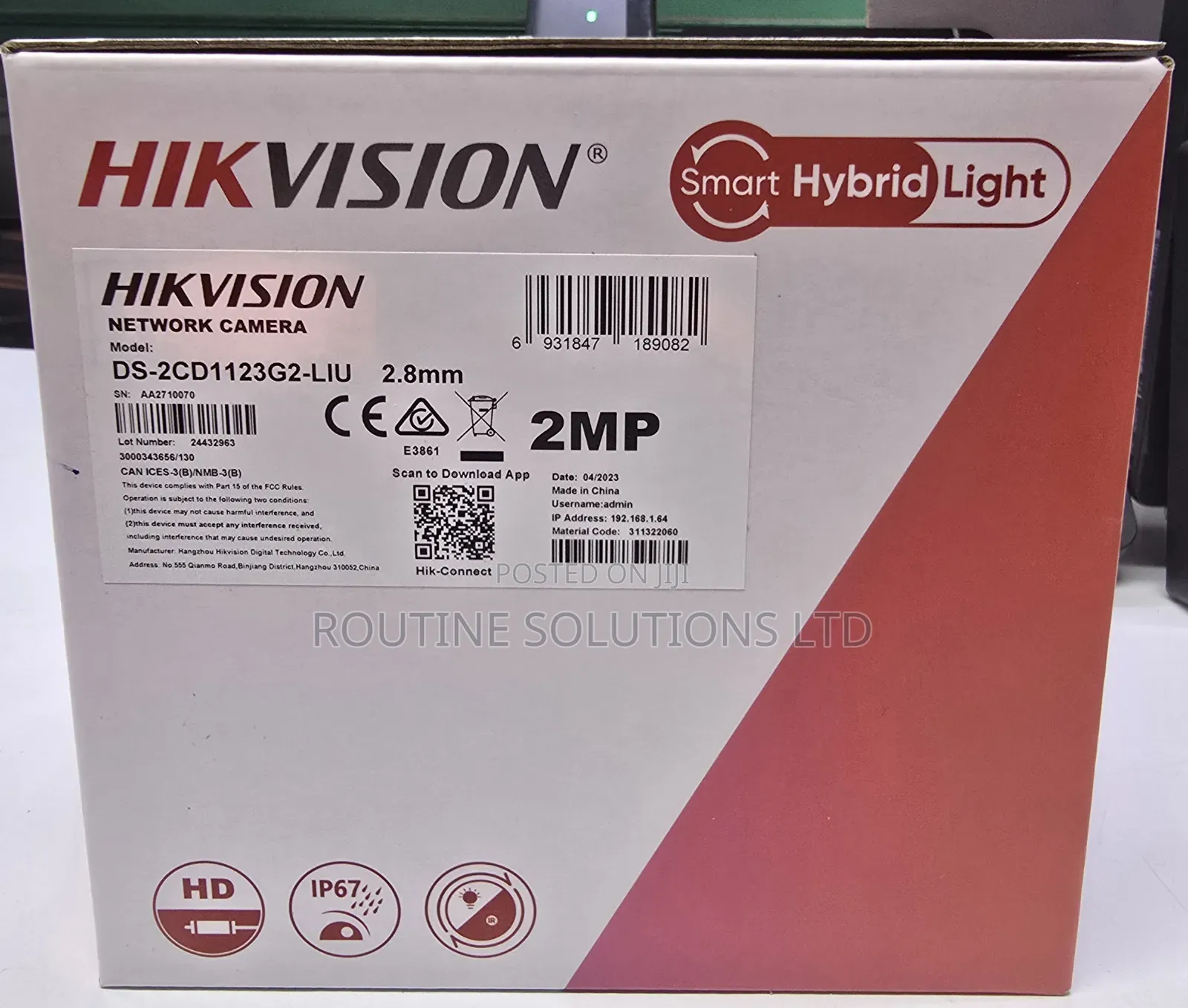 Hikvision Smart Hybrid 2mp Dome Camera