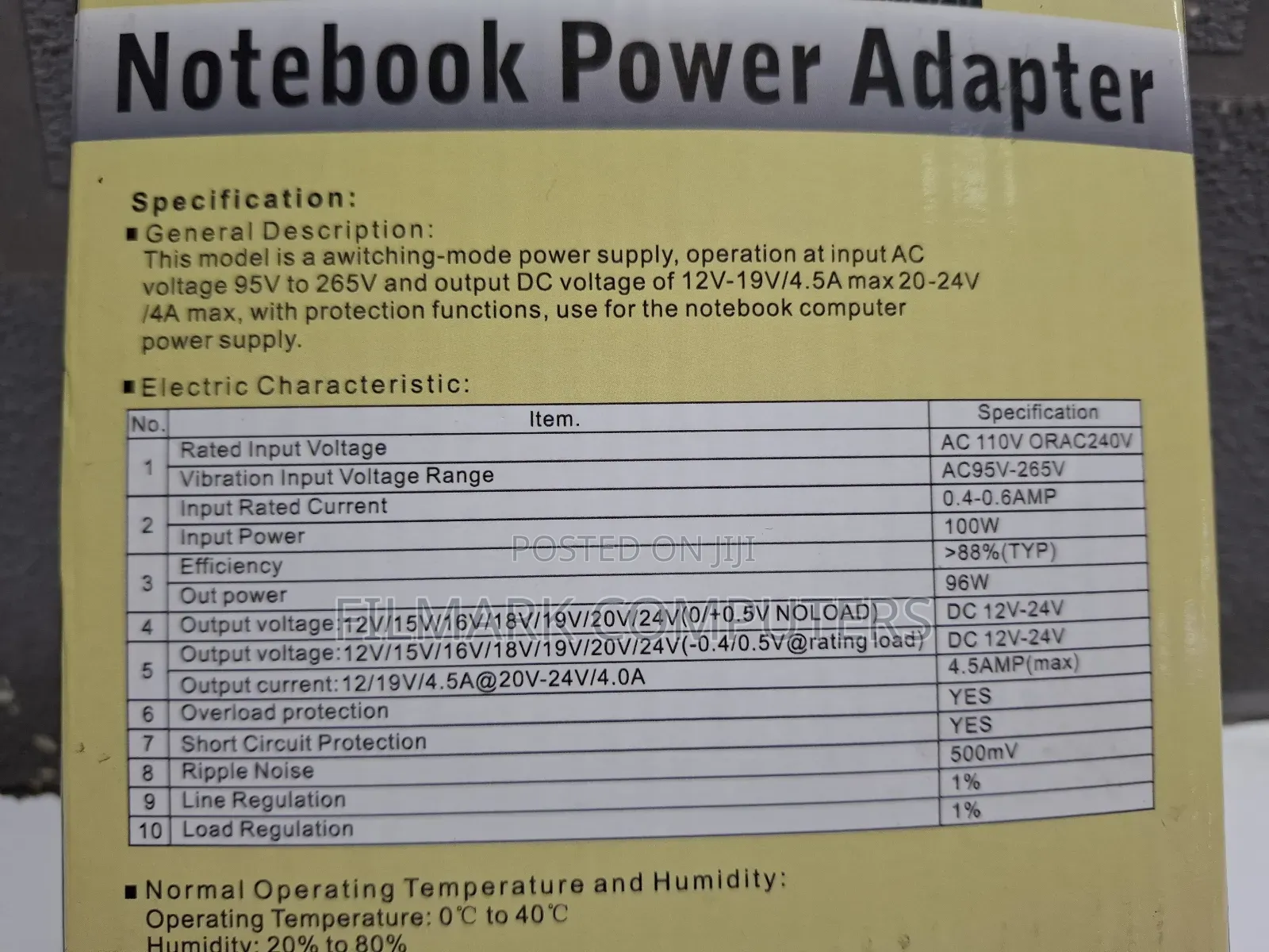 12v -24v Universal Notebook 12v -24v Power Adapter With 8 Tips