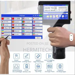 Industrial Handheld Inkjet Printer With Solvent Based Ink Cartridge