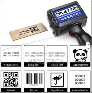 Handheld Inkjet Printer for Food Beverage Industry Leather