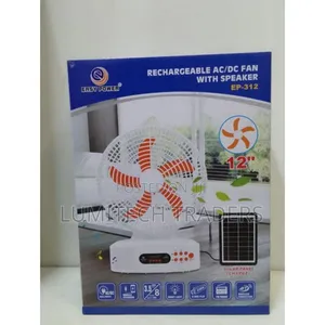 Rechargeable Ac/Dc Fan With Speaker Ep312