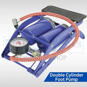 Double Foot Pump With Gauge