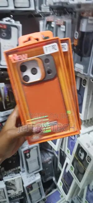 Bewasd Metalic Leather Aroma Case for iPhone 17 Pro -Orange
