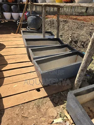 Concrete Troughs 3ft Flower Vases