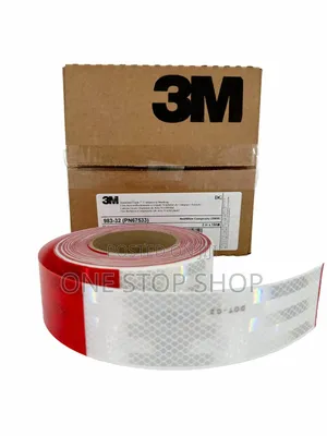 Red White 3m Adhesive Reflective Tape 50mtrs