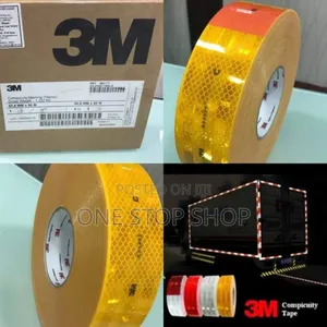 3m Yellow Reflective Tape In Yellow 50mtrs Roll