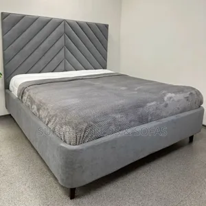 Grey Upholstered Bed Size 5 by 6