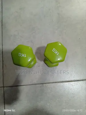1kg Neoprene Hex Dumbbell Per