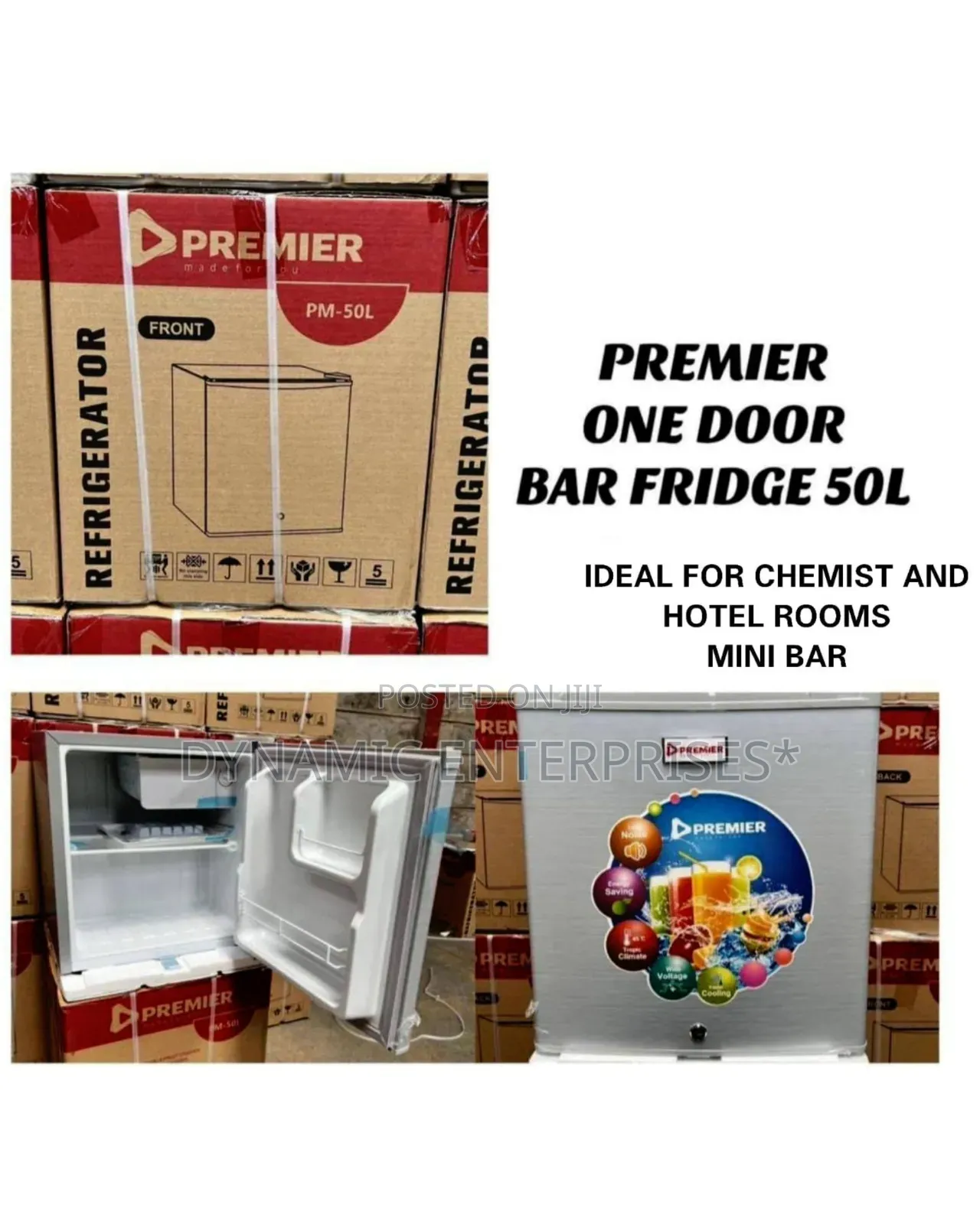 Premier 50l One-Door Mini Bar Fridge