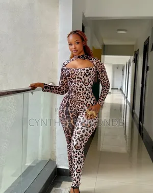 Glam Leopard Jumpsuit ( Perfect Fit and Stretch)