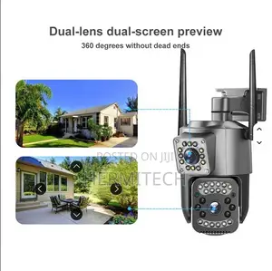 V380 4mp Dual Lens Security Ip Camera 4g Sim Card Outdoor Waterproof