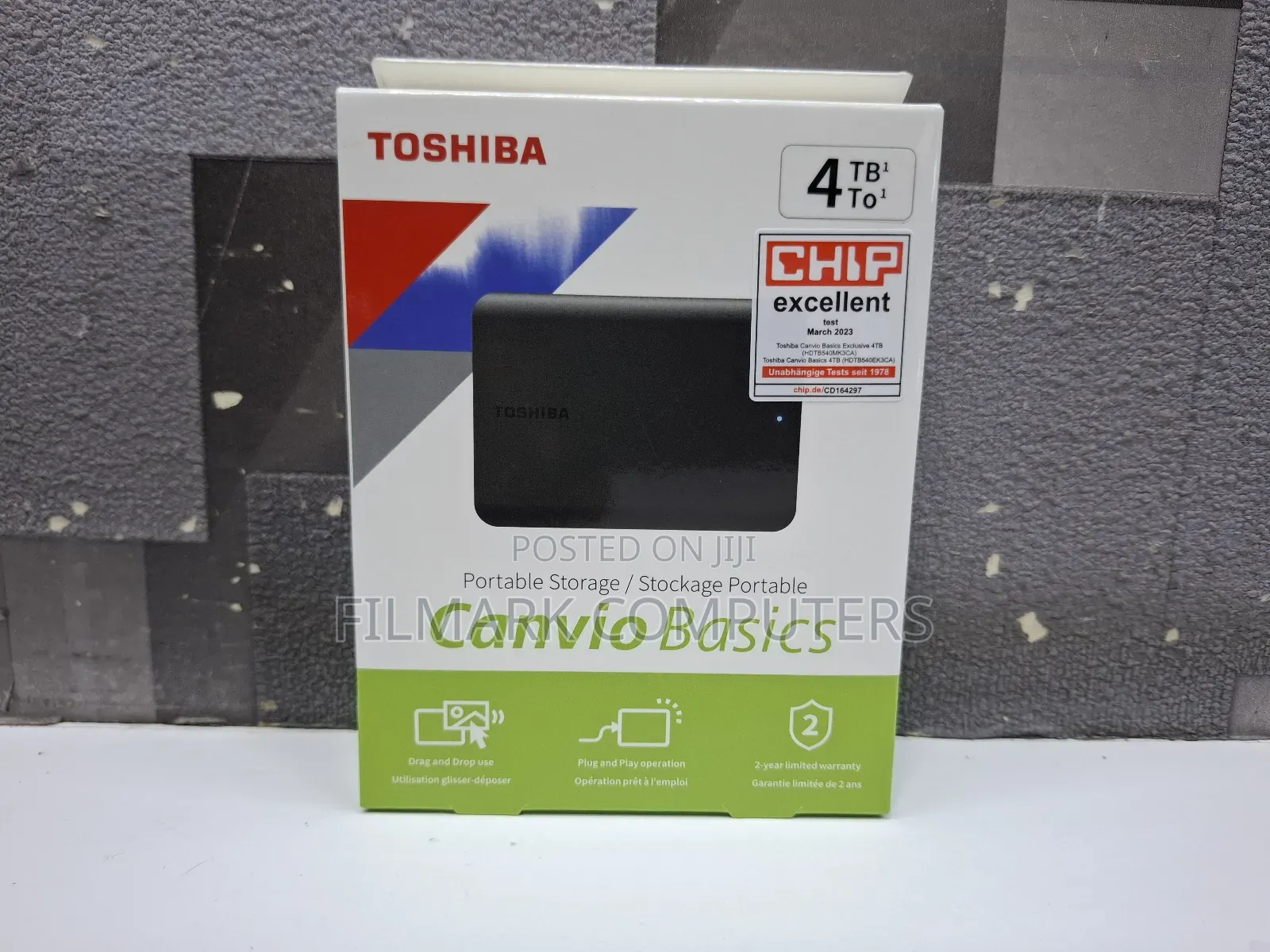Toshiba Canvio Basics 4tb External Usb 3.0 Portable Hard Drive