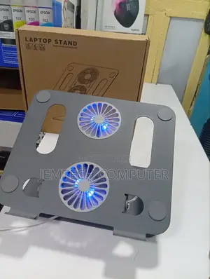 Foldable Laptop Stand With a Fan and RGB Light